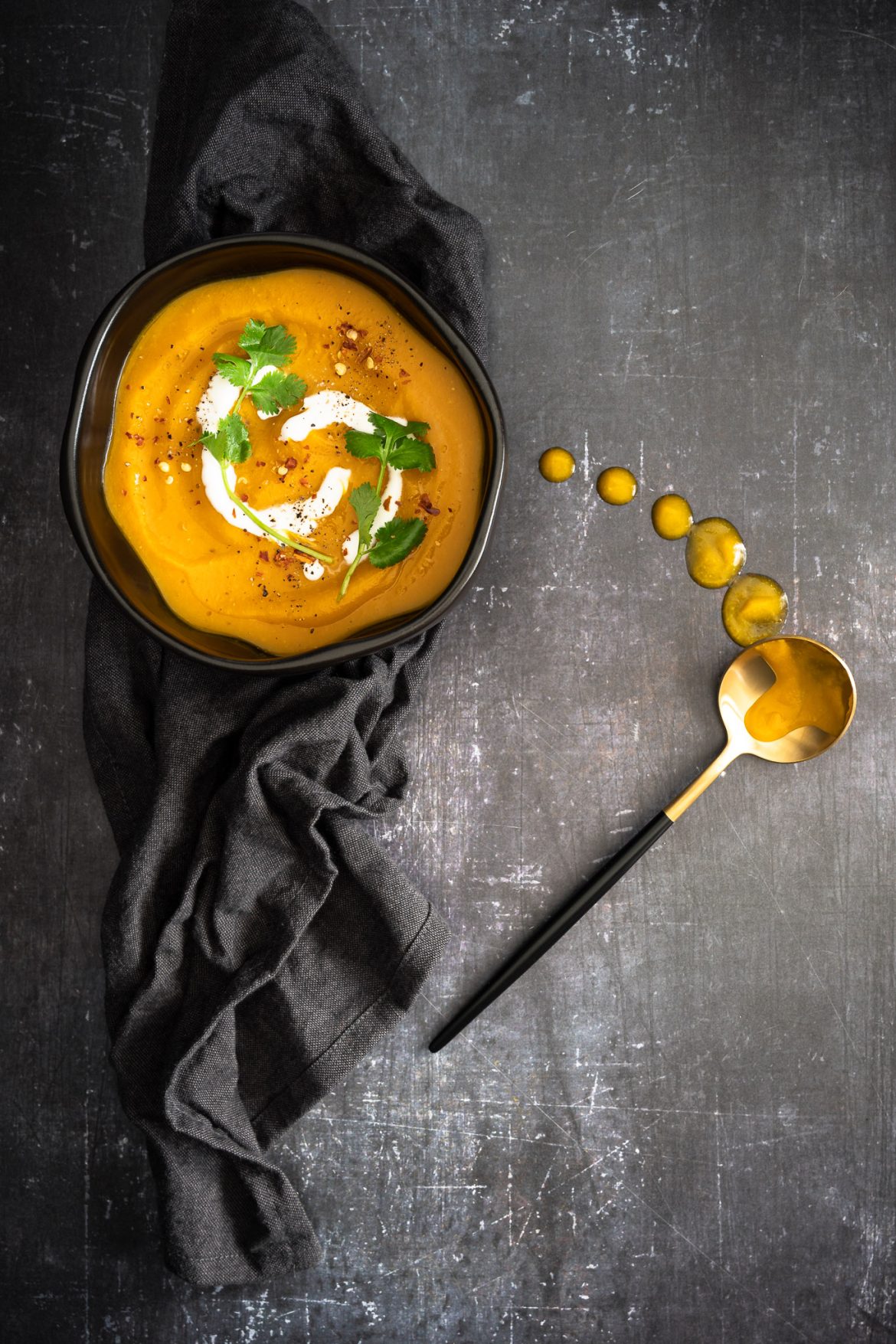pumpkin lentil soup with cumin